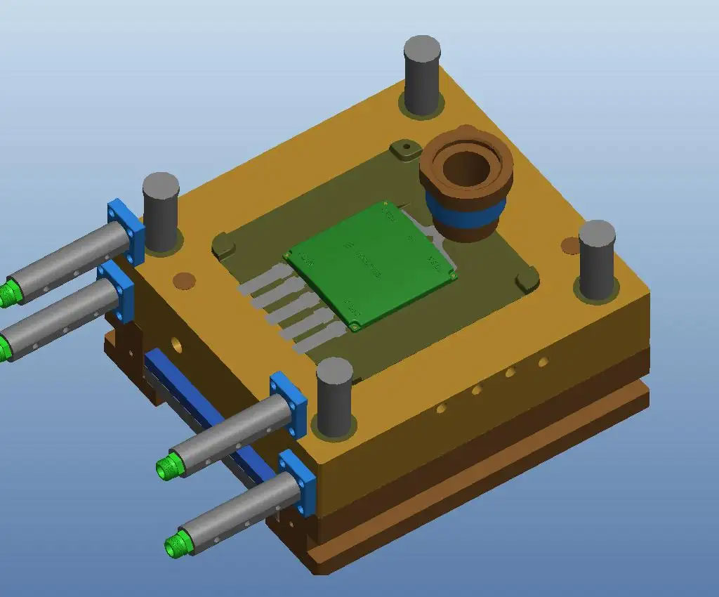 Electromagnetic relay cover plate die-casting mold